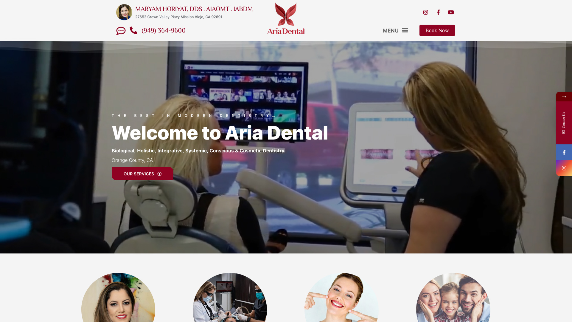Aria Dental Care Website